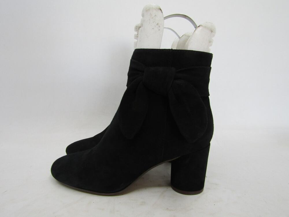 MADEWELL Womens Size 7.5 Black Suede Zip Ankle Fashion Boots Bootie